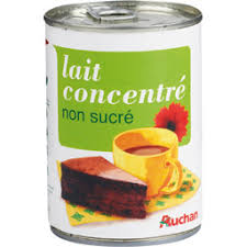 Lait concentré non sucré, entier Lait concentré non sucré, entier