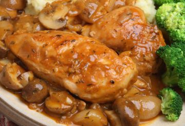 Sauté de poulet aux champignons Sauté de poulet aux champignons