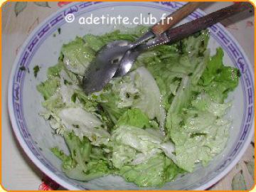 Salade verte, échalottes Salade verte, échalottes