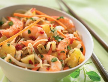 Salade d’ananas aux crevettes Salade d’ananas aux crevettes