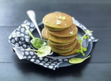 Pancakes d'épinards tous verts Pancakes d'épinards tous verts