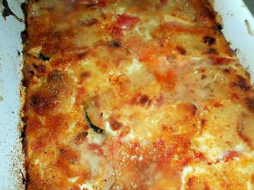 Gratin de courgettes a la mozzarella Gratin de courgettes a la mozzarella