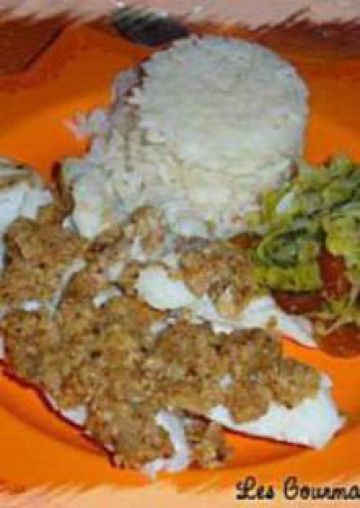 Dos de cabillaud en crumble de noix Dos de cabillaud en crumble de noix