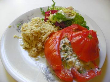 Tomates farcies recette végétarienne Tomates farcies recette végétarienne