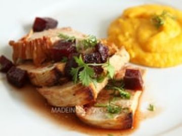 Filet de dinde aux betteraves et au miel Filet de dinde aux betteraves et au miel