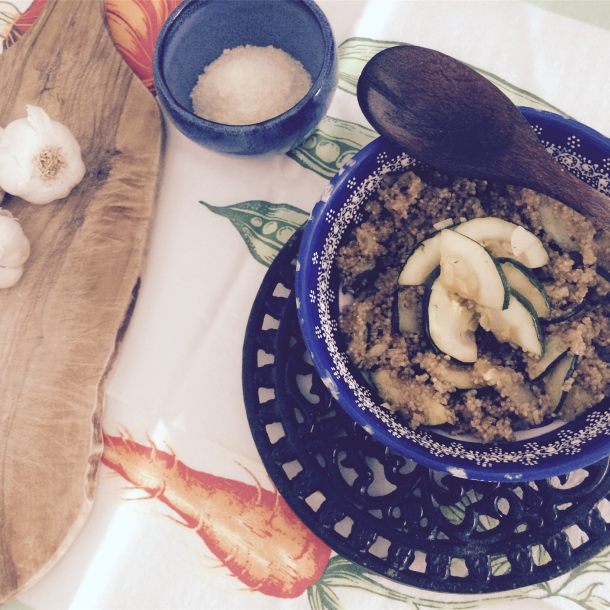 Risotto de quinoa aux courgettes Risotto de quinoa aux courgettes
