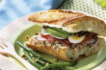 Sandwich à la niçoise Sandwich à la niçoise