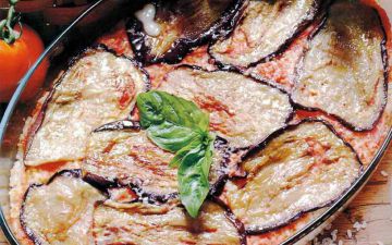 Gratin de macaronis, aubergine et tomate Gratin de macaronis, aubergine et tomate