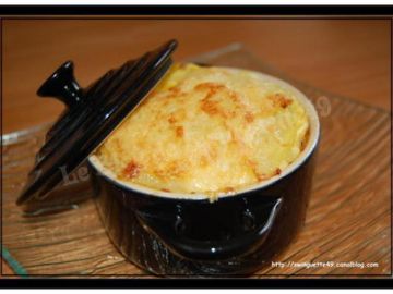 Mini cocotte de gratin de legumes et dinde au gouda (de cendrine)