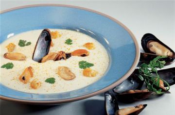 Crème de chou-fleur aux moules Crème de chou-fleur aux moules