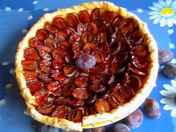 Tarte aux prunes à la vanille Tarte aux prunes à la vanille