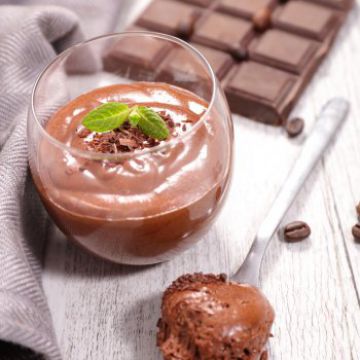 Mousse au chocolat express façon cappuccino Mousse au chocolat express façon cappuccino