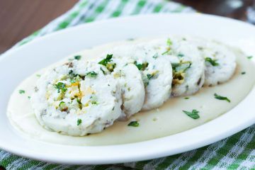 Paupiette de cabillaud à la sauce béchamel Paupiette de cabillaud à la sauce béchamel