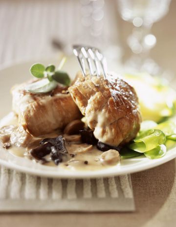 Paupiettes de veau au vin blanc et champignons (aca) Paupiettes de veau au vin blanc et champignons (aca)