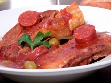 Poitrine de veau à la catalane Poitrine de veau à la catalane