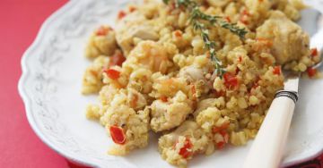Quinoa au porc, tomates et thym spécial Cookeo Quinoa au porc, tomates et thym spécial Cookeo