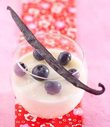 Panna Cotta aux myrtilles Panna Cotta aux myrtilles