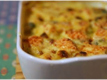 Saumon gratiné aux petits légumes Saumon gratiné aux petits légumes