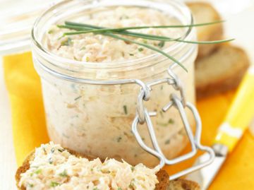 Rillettes aux deux saumons et fromage frais Rillettes aux deux saumons et fromage frais