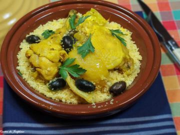 Tajine de poulet aux citrons confits maison Tajine de poulet aux citrons confits maison