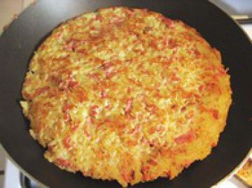 Galette de pommes de terre aux lardons Galette de pommes de terre aux lardons