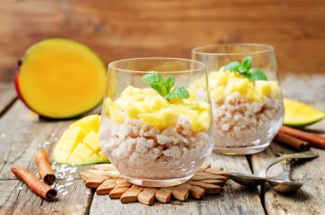 Riz au lait à la mangue Riz au lait à la mangue