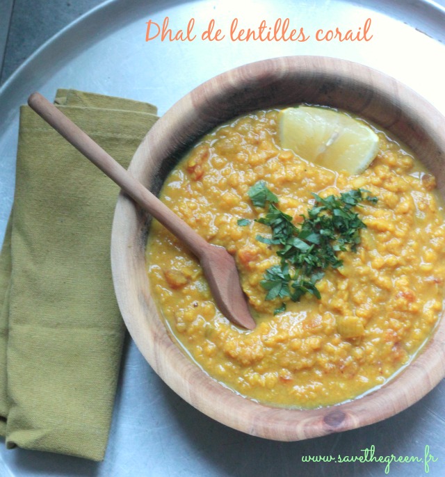 Dhal de lentilles corail (végétalien)