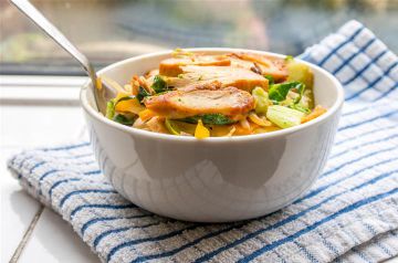 Wok poulet et petits légumes Wok poulet et petits légumes
