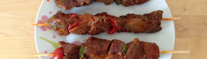 Brochettes boeuf provencale Brochettes boeuf provencale