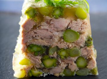 Terrine de veau aux asperges Terrine de veau aux asperges