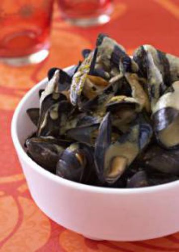 Moules sauce curry Moules sauce curry