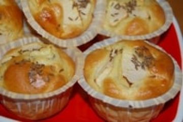 Muffins pomme-gouda-cumin