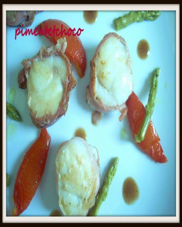 Tournedos de lotte au jambon de pays Tournedos de lotte au jambon de pays