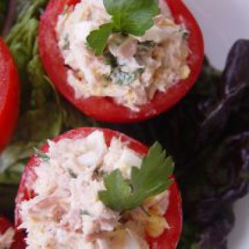 Tomates farcies au thon Tomates farcies au thon