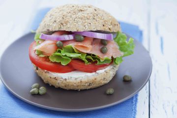 Burger au saumon allégé Burger au saumon allégé