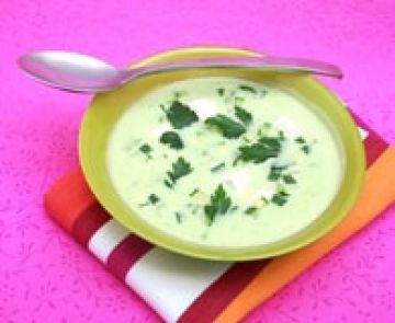 Soupe de courgettes à La vache qui rit® Soupe de courgettes à La vache qui rit®