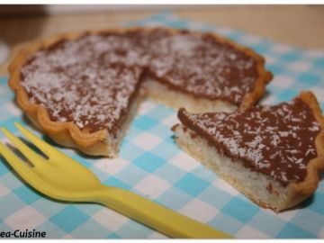 Tarte chocolat coco, façon bounty