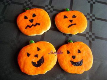Sablés d'halloween : citrouilles et fantômes