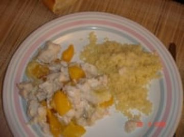 Poulet aux pêches Poulet aux pêches