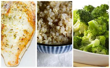Escalope de poulet, boulghour et brocolis