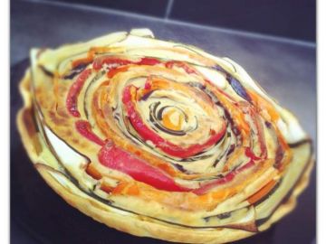 Tarte spirale aux légumes et boursin Tarte spirale aux légumes et boursin
