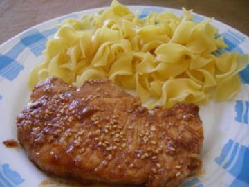 Côte de porc sauce soja Côte de porc sauce soja