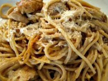 Spaghetti escalope Spaghetti escalope