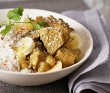 Curry de veau aux fruits exotiques Curry de veau aux fruits exotiques