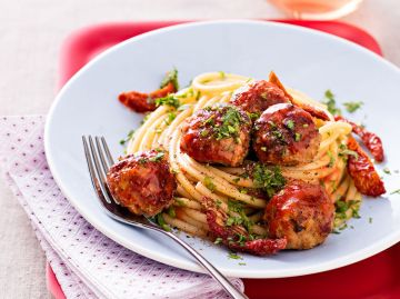 Spaghettis aux boulettes de veau Spaghettis aux boulettes de veau