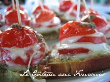 Tapas tomate mozza Tapas tomate mozza