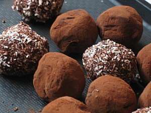 Truffes au chocolat noir Ptitchef Truffes au chocolat noir Ptitchef