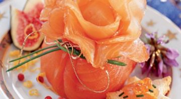 Carpaccio concombre & tartare saumon - Gourmand Carpaccio concombre & tartare saumon - Gourmand