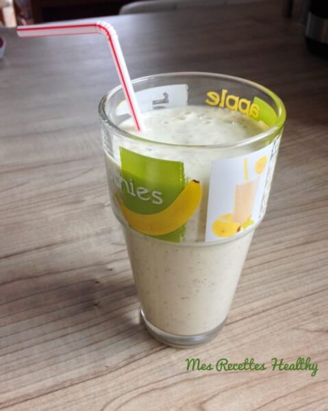 Smoothie kiwi pomme poire à l'avoine