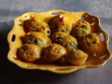 Madeleines jambon et olives Madeleines jambon et olives